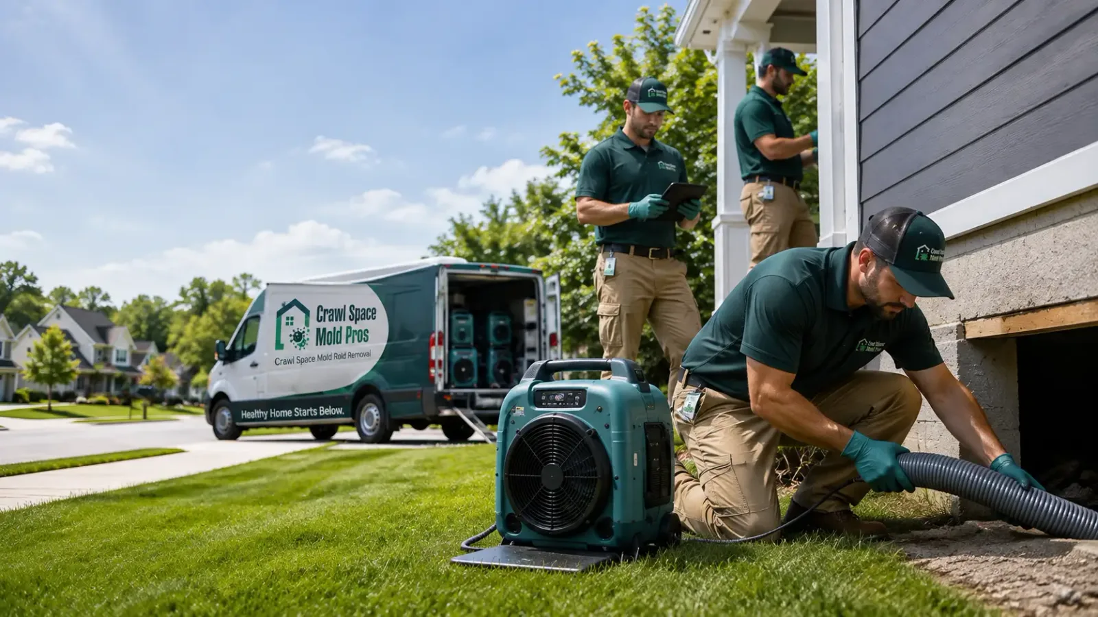 Crawl Space Mold Removal in Grove City, OH